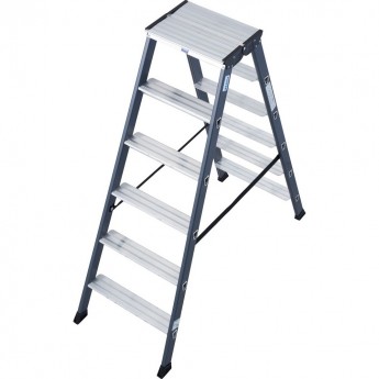 Анодированная стремянка KRAUSE MONTO SEPRO D 2х6 ст