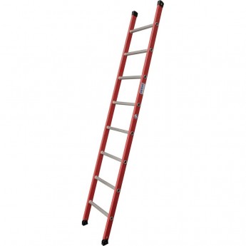 Диэлектрическая приставная лестница KRAUSE 6 ступеней, перекладины из алюминия Диэлектрическая приставная лестница KRAUSE 6 ступеней, перекладины из алюминия