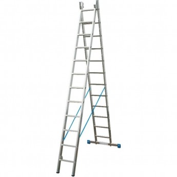 Двухсекционная алюминиевая лестница KRAUSE STABILO 123220 Двухсекционная алюминиевая лестница KRAUSE STABILO 123220