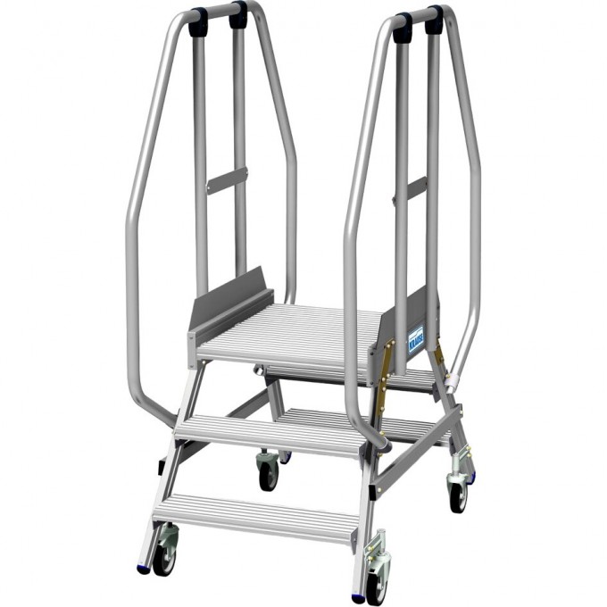 Лестница - платформа KRAUSE STABILO двухсторонняя, ограждение 1,1 м, 3 ступени 820730