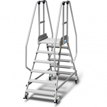 Лестница - платформа KRAUSE STABILO двухсторонняя, ограждение 1,1 м, 6 ступеней Лестница - платформа KRAUSE STABILO двухсторонняя, ограждение 1,1 м, 6 ступеней