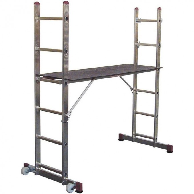 Малые лестничные подмости с одной парой роликов 2х6 KRAUSE CORDA 080035