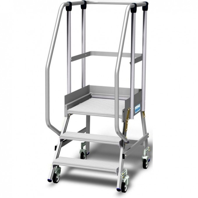 Односторонняя лестница-платформа ограждение высотой 1.1 м, 3 ступени KRAUSE 820631