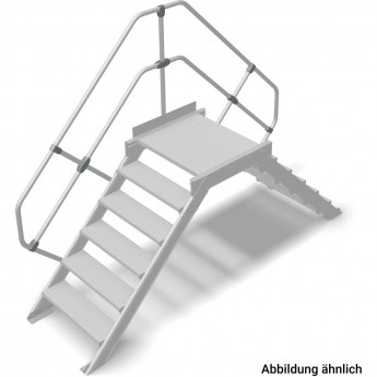 Переход с платформой KRAUSE STABILO 826053, 6 ступеней 600 мм 45°