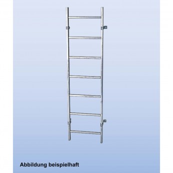 Шахтная лестница KRAUSE STABILO 816085, нержавеющая сталь, ширина 340 мм, 9 перекладин