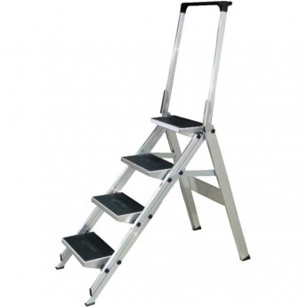 Складной трап с дугой безопасности 4 ступени KRAUSE 810267