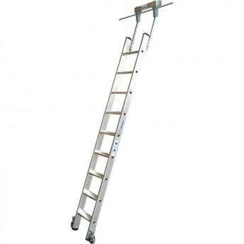 Стеллажная лестница KRAUSE STABILO для круглой шины 9 ступеней