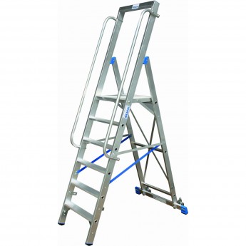 Стремянка на роликах KRAUSE STABILO 127761