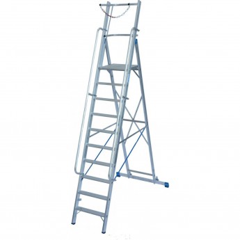 Стремянка с большой площадкой и дугой 10 ступеней KRAUSE STABILO 127549 Стремянка с большой площадкой и дугой 10 ступеней KRAUSE STABILO 127549