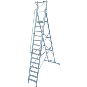 Стремянка с большой площадкой и дугой 14 ступеней KRAUSE STABILO 127587 Стремянка с большой площадкой и дугой 14 ступеней KRAUSE STABILO 127587