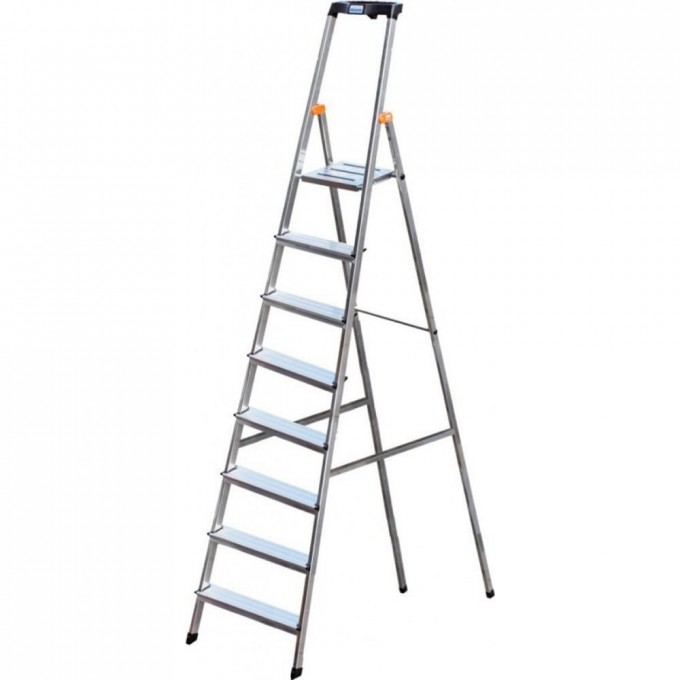 Стремянка с большой полкой 8 ступеней KRAUSE MONTO SAFETY 126368