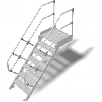 Трап с платформой 7 ступеней 800 мм 45 градусов KRAUSE STABILO 824363 Трап с платформой 7 ступеней 800 мм 45 градусов KRAUSE STABILO 824363